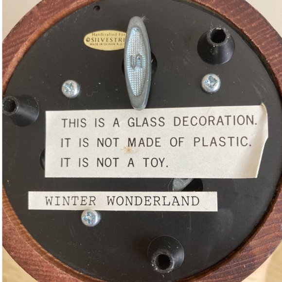 Silverstri Vintage Winter Wonderland Musical Snow Globe With Deer - Picture 7 of 7